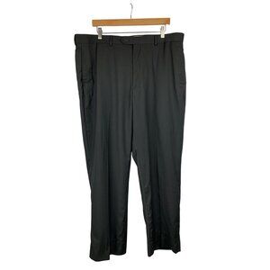 Joseph & Feiss Mens Black Dress Pants 38x30 Polyester Rayon Blend